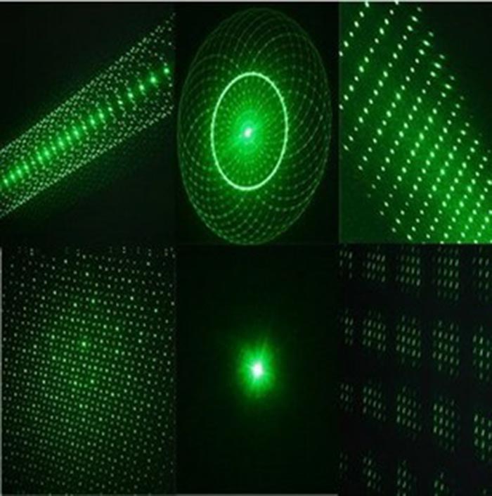 Petit laser  100mw vert cinq dans un