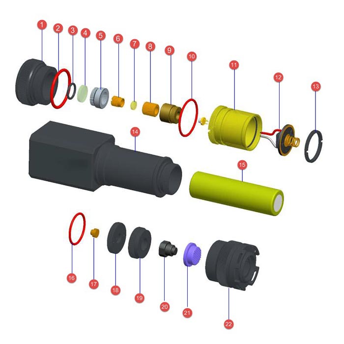 Pointeur laser Argent