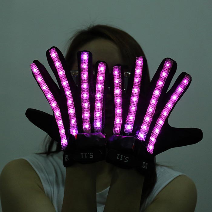 Leisall Gants LED Rechargeables - Gants avec lumières sur Le Bout