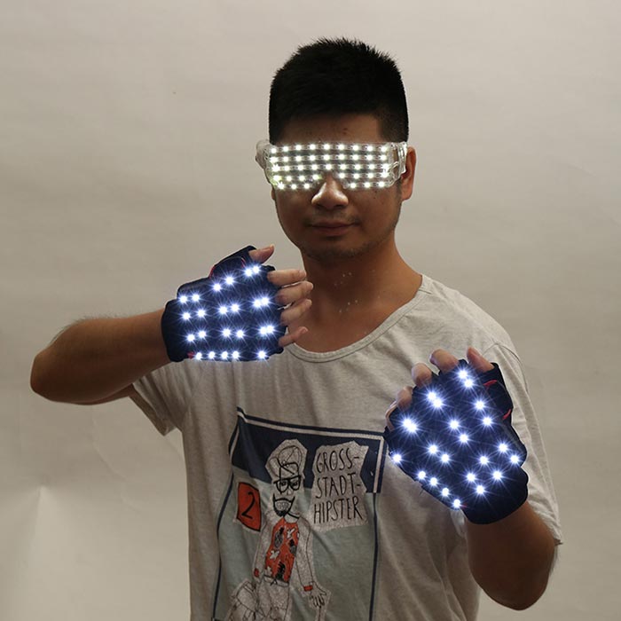 Gants LED 