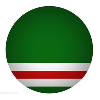 drapeau de la République Tchétchène
